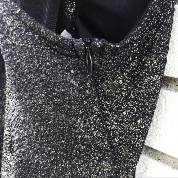 NWT ASTR Gold Black Twist Back Mini Dress - Picture 6 of 8